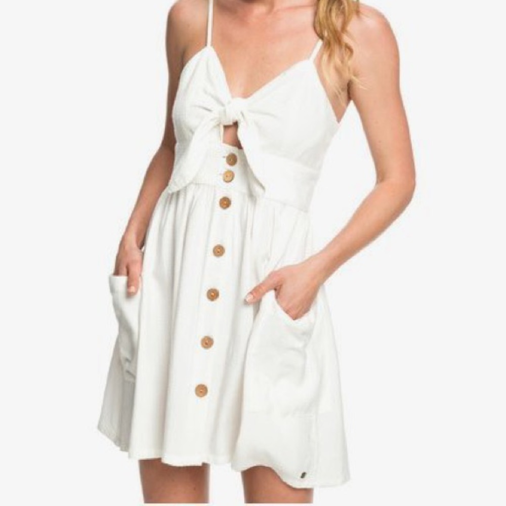Roxy under the Cali sun knot front skater dress